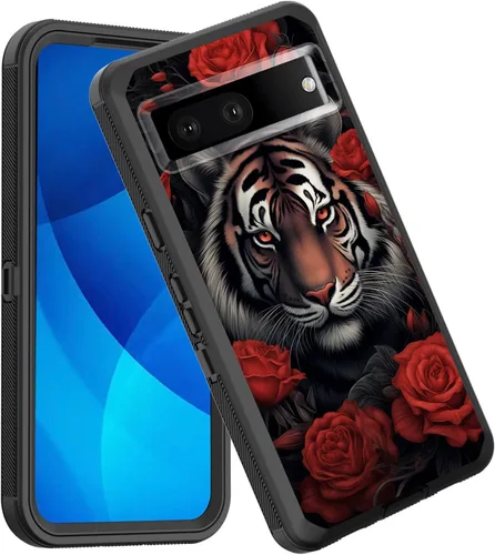 Vista 21 de Funda para Pixel 7a, a prueba de golpes, 3 capas, protección de cuerpo completo, resistente, de alto impacto, para Google Pixel 7a de 6.1 pulgadas