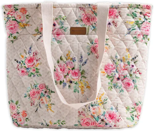 Vista 48 de Bolsas de compras Maison d' Hermine Bolsa de lona acolchada con bolsillos con cremallera Bolso pequeño reutilizable Bolsa de comestibles