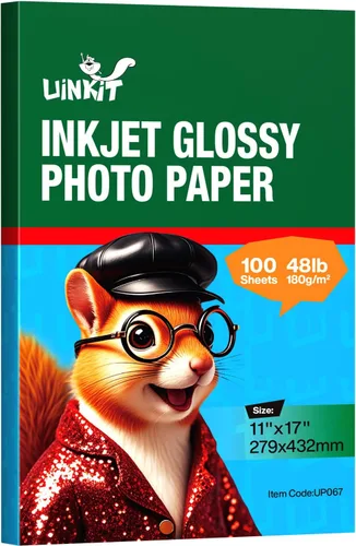 Vista 8 de Uinkit Papel fotográfico de inyección de tinta brillante de alta calidad, 4 x 6 pulgadas, 48 libras, 6.35 oz/m², 100 hojas, calidad fotográfica