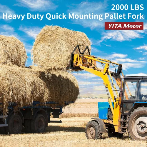 Vista 8 de YITAMOTOR Accesorio de horquilla de palet para minicargadora de 46" 2000lbs