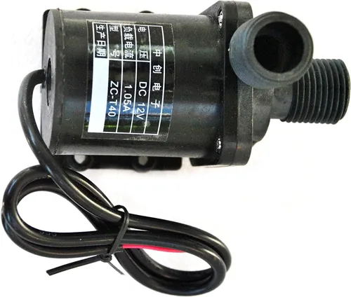 Vista 3 de 12V DC mini bomba magnética sin cepillo de agua caliente alta temperatura 100 grados C ZC T40