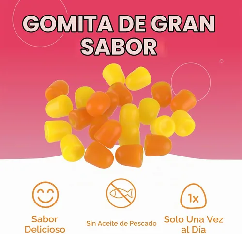 Vista 4 de Zahler - Gomitas Capítulo One Omega 3 para niños (60 unidades) - Sin aceite de pescado, Kosher, con Omega 3-6-9, EPA y DHA