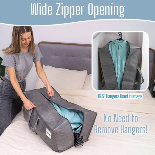 Vista 20 de VENO Paquete de 6 bolsas de mudanza resistentes con correas de mochila, cremalleras y asas, bolsas de embalaje extragrandes para artículos