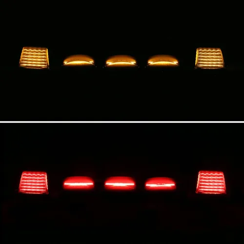 Vista 4 de SPEC-D TUNING 10 luces LED ahumadas para techo de cabina compatibles con Hummer H2 2003-2009, H2 SUT 2005-2009