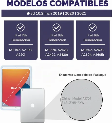 Vista 2 de Bluey Funda para iPad para Niños - Funda 10.2 para iPad de 9ª/8ª/7ª Generación - 2019/2020/2021 Funda para Tablet con Soporte, Protector de Silicona