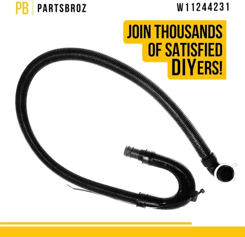 Vista 5 de PartsBroz W11244231 Manguera de drenaje compatible con lavadora Whirlpool Maytag Kenmore Amana – Reemplaza W10221546 AP6339776 PS12578897 MVWX655DW1