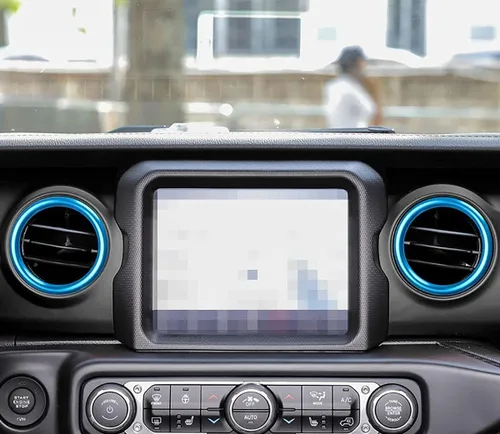 Vista 5 de auovo - Anillo para salida de ventilación de aire acondicionado para interior, compatible con Wrangler JL 2018-2023 Gladiator JT 2020-2023, cubierta