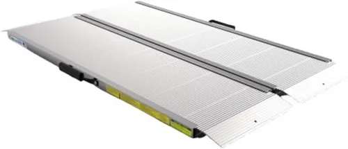 Vista 13 de EZ-ACCESS TRAVERSE Rampa plegable de aluminio de una sola pieza, rampas de carga portátiles para sillas de ruedas, motocicletas, tractores de césped