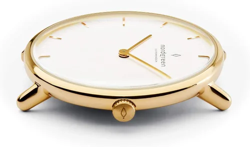 Vista 3 de Nordgreen Reloj de oro escandinavo nativo con correas intercambiables
