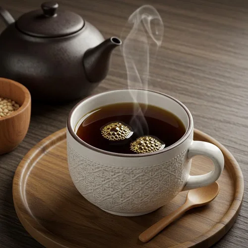 Vista 6 de Té de hierbas saludable tradicional coreano Té Ssanghwa 1 caja (0.53 oz x 15T)