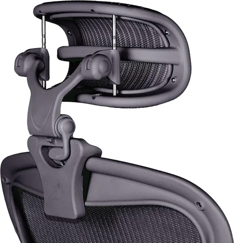 Vista 6 de Engineered Now El reposacabezas original para la silla Herman Miller Aeron (H3 para remasterizado, carbono)