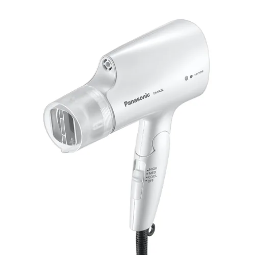 Vista 13 de Secador de Cabello Compacto Panasonic nanoe para Cabello de Aspecto Saludable, 1400W Portátil, Mango Plegable y Boquilla QuickDry para Secado Rápido
