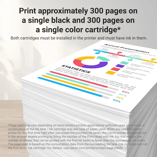 Vista 3 de Canon PG-245 XL / CL-246 XL - Paquete económico de tinta auténtica (2 cartuchos) con papel fotográfico de 50 hojas, compatible con iP2820