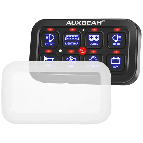 Vista 7 de Auxbeam Cubierta impermeable del panel de interruptores Funda protectora de silicona transparente para panel de interruptor de 8 bandas RA80 XL RB80