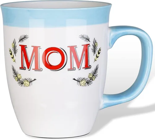 Vista 10 de Taza de café de cerámica para mamá, de 16 onzas, divertida taza de café para mujeres, mejor día festivo, Navidad, día de la madre, cumpleaños