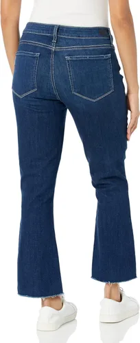 Vista 2 de PAIGE womens Shelby Mid Rise Cropped Flare Jean