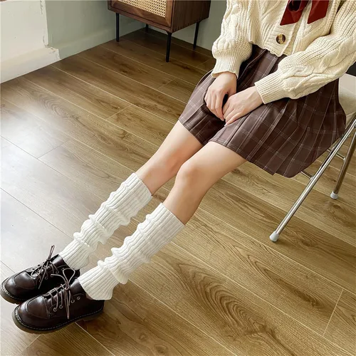 Vista 2 de ZQFFB Calentadores de piernas kawaii, estilo gótico, apilado, estilo japonés, para mujeres, fiesta de los años 80, deportes, moda Y2K