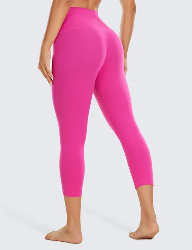 Vista 2 de CRZ YOGA Butterluxe - Leggings capri de cintura alta para mujer, 17 pulgadas, 19 pulgadas, 23 pulgadas, pantalones de yoga suaves y suaves
