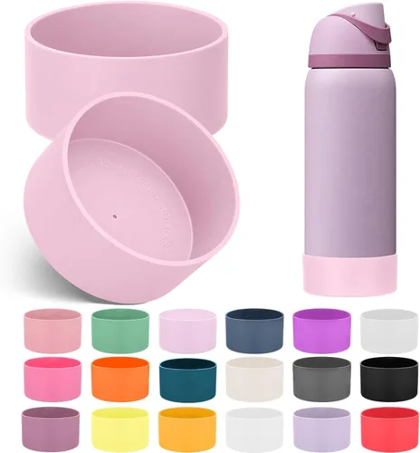 Vista 43 de Mity rain Bota de silicona 2PCS para botella de agua Owala FreeSip Malvavisco tímido