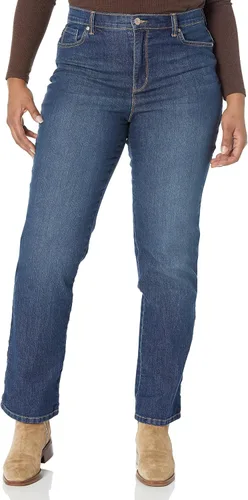 Vista 110 de Gloria Vanderbilt - Pantalones de mezclilla Amanda clásicos de tiro alto y pierna cónica petite para mujer Begonia Bloom