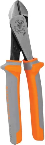 Vista 11 de Klein Tools 2288RINS Alicates Cortadores Diagonales Aislados de 1000V, Fabricados en EE.UU., Diseño de Alta Palanca, Cuchillas Endurecidas por