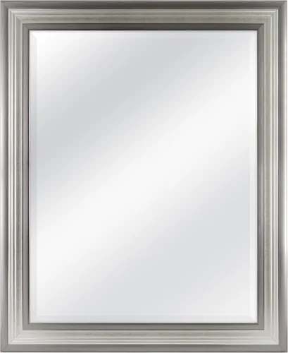 Vista 20 de MCS Simplicity - Espejo de pared grande de 21.5x25.5 pulgadas, espejo negro con detalle biselado, espejo para colgar en pared vertical u horizontal