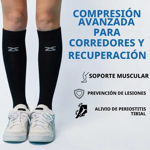 Vista 6 de Calcetines de compresión Tech+ de Zensah para correr