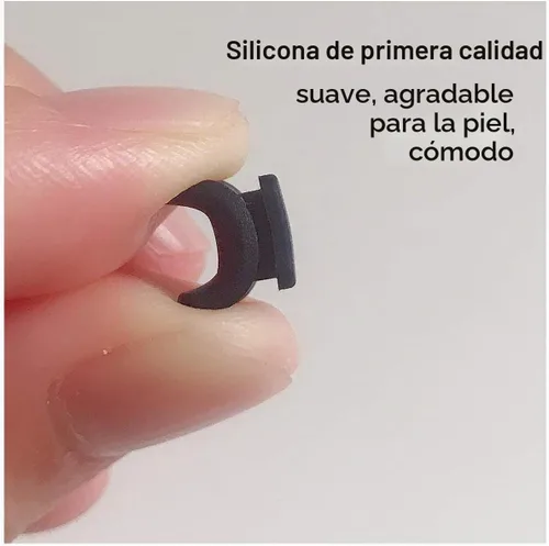 Vista 4 de 3 pares de almohadillas para la nariz para lentes de sol, 3 pares de repuesto de silicona suave con forma rectangular de grado premium