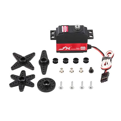 Vista 6 de JX PDI-HV2545MG - Servo de cola digital de alta tensión para helicóptero RC 450 500 (0.88 oz)
