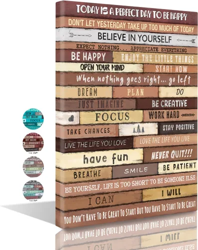 Vista 14 de Arte de Pared Inspiracional Lienzo Enmarcado 12 x 16 pulgadas (PARA CONVERTIRSE EN EL 1%) - Arte de Pared Decorativo con Citas Motivacionales