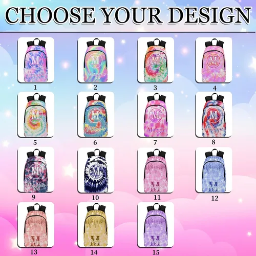 Vista 120 de Texto personalizado Elefante desgaste gafas mochila mochila mochila casual Daypack bolsa para mamá niñas, color86-4, Mochilas Daypack