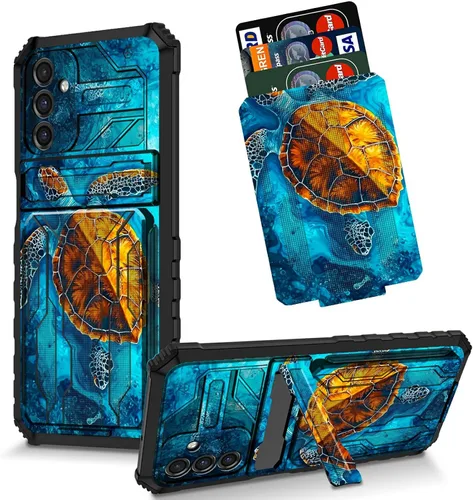 Vista 67 de Funda para Galaxy S21 FE 5G 2022 con soporte, funda de doble capa de policarbonato duro de TPU suave, estampado de vaca, estampado animal