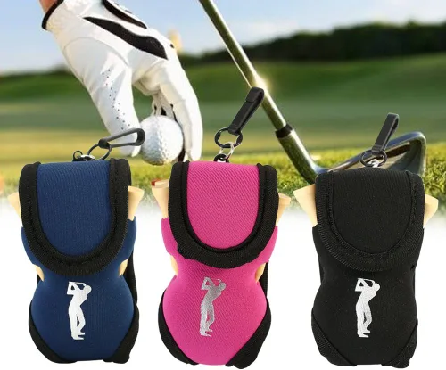Vista 6 de Tbest 3 colores portátil bolsa pequeña cintura almacenamiento paquete incluye 2 bolas y 4 camisetas (azul/negro/)