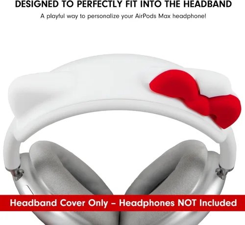 Vista 6 de Sonix x Sanrio - Funda de diadema de Hello Kitty para AirPods Max, accesorio protector de silicona con orejas de gato para auriculares Compatible
