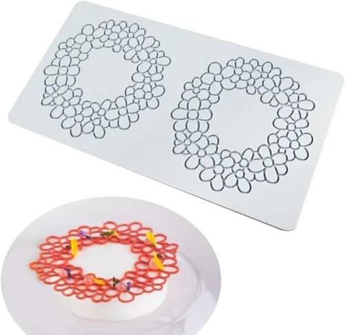 Vista 11 de Molde de silicona con estampado 3D de copos de nieve huecos para pastel de chocolate y caramelo para decoración de cupcakes