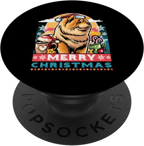 Vista 6 de Chow Chow Santa Claus Coffee Mug Merry Christmas Dogs PopSockets MagSafe PopGrip for iPhone