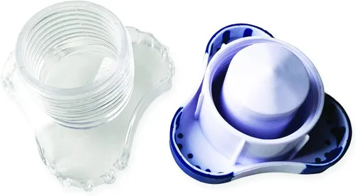 Vista 2 de Trituradora de comprimidos, pulverizador de comprimidos, paquete de de 1, Blanco y azul
