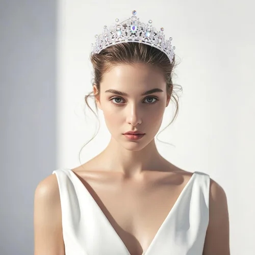 Vista 4 de Kamirola - Corona de reina y tiaras corona de princesa para mujeres y niñas, diademas de cristal para novia, princesa para bodas y fiestas (01)