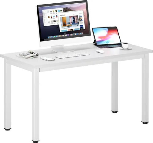 Vista 31 de DlandHome - Escritorio pequeño para computadora de 31.5 pulgadas para oficina en casa, color negro