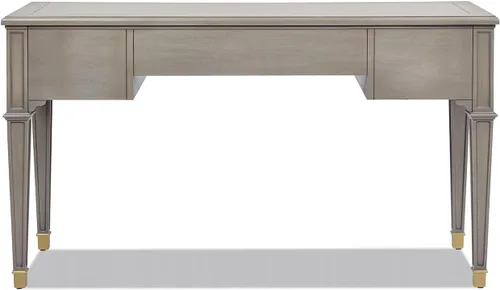 Vista 5 de JTH Luxe Dauphin - Escritorio ejecutivo de madera con 3 cajones, 55 pulgadas, madera de cachemira gris