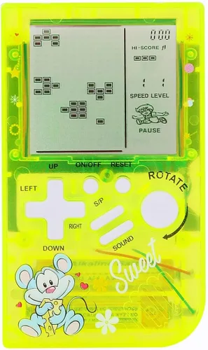 Vista 11 de CZT Máquina de juego de bloques transparentes, 23 juegos incorporados, consola de juegos retro para niños, dispositivo de juego para estudiantes
