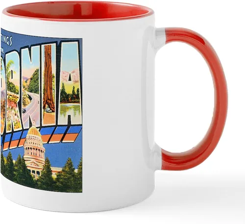 Vista 65 de CafePress Taza de café de cerámica de 11 oz (11.0 fl oz) de San Francisco Blanco - Taza San Francisco