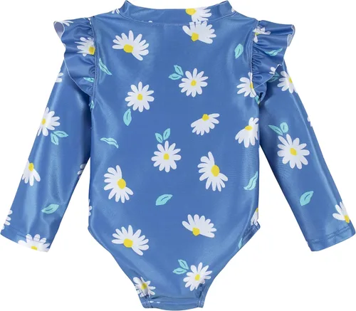 Vista 2 de Gerber Traje de baño de una pieza de manga larga para bebé niña
