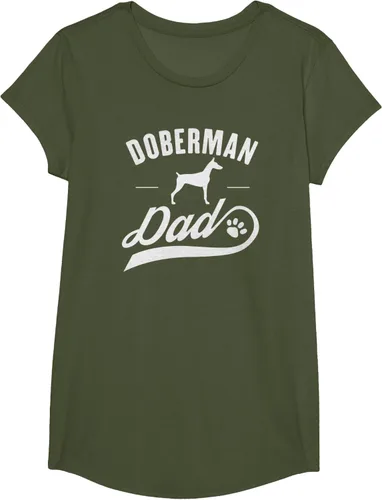 Vista 77 de Doberman Dad - Camiseta para amante del dueño del perro, Negro, S