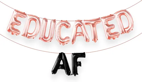 Vista 15 de Decoraciones de graduación 2026 Globos negros de graduación de felicitaciones – 16 pulgadas Cartel negro de felicitaciones graduadas Cartel