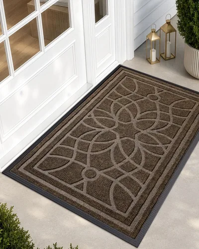 Vista 20 de DEXI Tapete para puerta delantera, entrada exterior, 24 x 36 pulgadas Negro