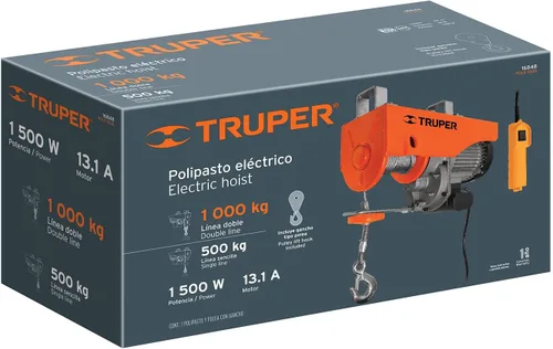 Vista 5 de TRUPER Polipasto eléctrico de 1 tonelada POLE-1000