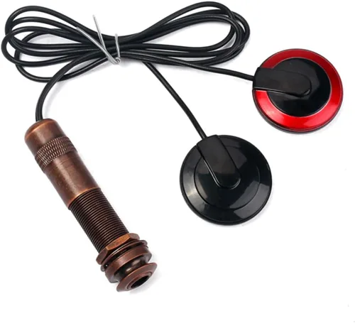 Vista 7 de VICASKY 2 pastillas de mandolina con sensor interno de micrófono piezoeléctrico Jack de 1/4 pulgadas mejora tu sonido acústico