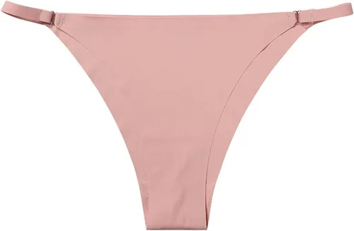 Vista 2 de Tanga de encaje sexy para mujer, ropa interior de sexo travieso con espalda en T, malla transparente, tangas sin costuras, cuerdas en V, tangas