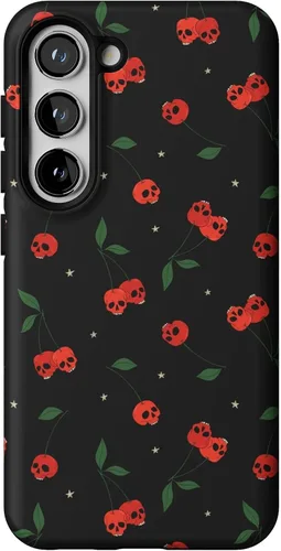 Vista 315 de Casely Funda para Galaxy S9 Postura de cadáver Yoga de esqueleto Diseño protector delgado esencial de doble capa